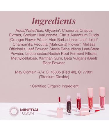 Mineral Fusion Syrah 2-in-1 Lip & Cheek Stain - Bright Red, Long-Lasting Matte Color - 0.10 fl oz - Buy Online on GoSupps.com