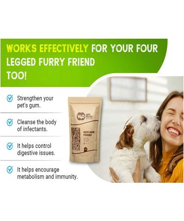 Neem Bark Powder 16 Oz - Dental & Digestion Support - 100% Organic - Way4Organic - Buy Online on GoSupps.com