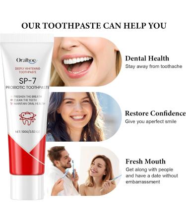 Probiotic Whitening Toothpaste Sp-7 Ultra Probiotic Whitening Toothpaste Sp-6 Anti-Stain Toothpaste Whitening Teeth Sp-6 3-Piece Set Probiotic Whitening Agent - Buy Online on GoSupps.com
