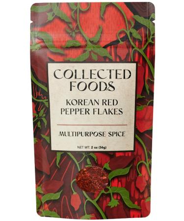 Premium Gochugaru Korean Red Pepper Flakes from Sun Dried Korean Chili Peppers - 2 oz - Buy Online on GoSupps.com