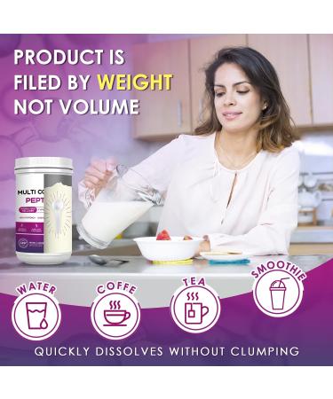 NATURE TARGET Multi Collagen Peptides Powder - Type I II III V X - Hydrolyzed Collagen Peptides with Vitamin C Hyaluronic Acid Supports Skin Hair Nail & Joint Grass-Fed Non-GMO 50 Servings - Buy Online on GoSupps.com