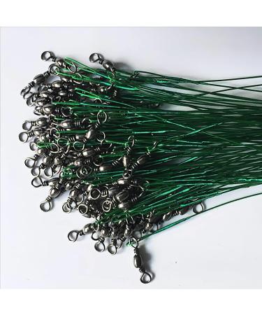 Piscorush 50 Fishing Wire Leaders - Nylon Coated Stainless Steel 25cm - Premium Fishing Accessories (50 Pack) - Perfect for International Shipping - Buy Online on GoSupps.com