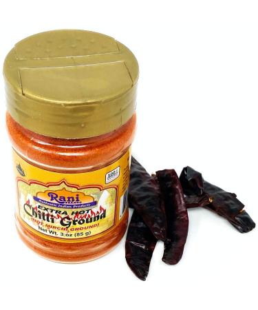 Rani Extra Hot Chilli Powder 3oz PET Jar - All Natural, Salt-Free, Vegan - Gluten Friendly - NON-GMO Indian Spice - Buy Online on GoSupps.com