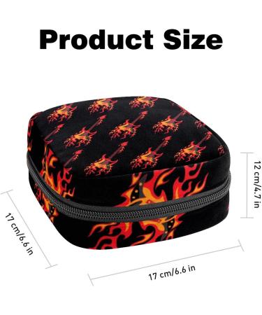 Anna Cowper Flying Burning Guitars Sanitary Napkin Storage Bag - Multi-colored 16 - Buy Online on GoSupps.com