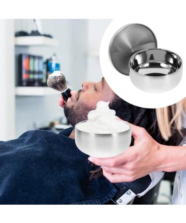 Frcolor Men's Shaving Bowl & Soap Set | Stainless Steel Shaving Accessories & Wooden Stand for Perfect Shave - International Shipping Available - Buy Online on GoSupps.com