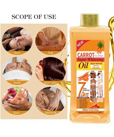  G n rique Turmeric Oil - Pre-Diluted Skin Oil | 300ml Moisturizing Body il | Brightening Turmeric il for Radiant Skin Elasticity Dry Sk n Relief & Routine - Buy Online on GoSupps.com