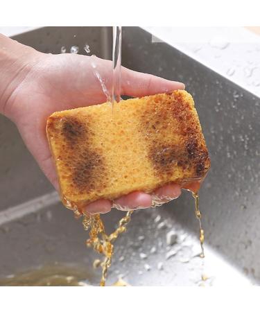 40pcs Kitchen Dishwashing Cleaning Sponge Sponges Wood Scouring Pad Removing Rust Wiping Rag Descaling Cleaning - Buy Online on GoSupps.com