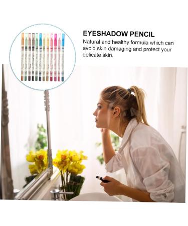 Beavorty 12 Pcs Brown Pencil Green Suits Blue Suits Eyeshadow Pencil Eyeliner Miss Eye Shadow Stick Make up 1 count (Pack of 1) As Shown - Buy Online on GoSupps.com