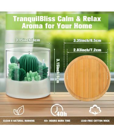 Tondiamo Succulent Cactus Candles | Scented Decorative Votive Candles for Home Weddings & Gifts | 3.15 inch Terrarium Plant Candles - Buy Online on GoSupps.com