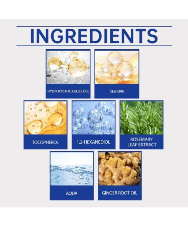  G n rique 2 x Roll On Rosemary Hair Serum 3% Rosemary Blocking Scalp Serum Promotes Oxygen Flow Reduces Hair Loss Nourish Hair Root - Buy Online on GoSupps.com