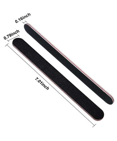 Karlash 10 PCS Professional Double Sided Nail Files - 100/180 Grit Emery Board for Gel Manicure & Pedicure - Buy Online on GoSupps.com