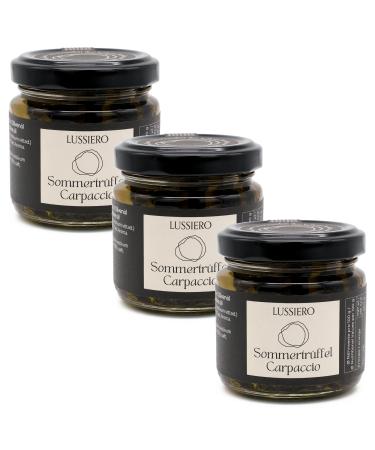 Lussiero Lussiero Carpaccio Truffles Summer Truffles Black Truffles Tartufo Tuber Aestivum Set of 3 80g