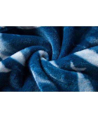 XINNE Boys Girls Soft Bathrobe - Cute Ocean Blue Flannel Hoodie Pajamas for Toddlers & Babies - Buy Online on GoSupps.com