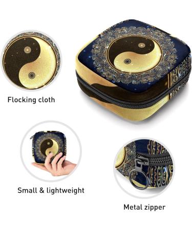 GIAPB Period Bag - Yinyang Bagua Design - Sanitary Napkin & Makeup Storage Pouch - Buy Online on GoSupps.com
