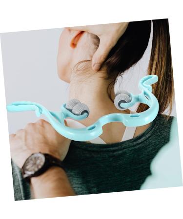 Gleavi 2-Piece Neck Massage Roller - Handheld 6-Wheel Pressure Point Therapy Device for Cervical Relief | Sky Blue - Buy Online on GoSupps.com