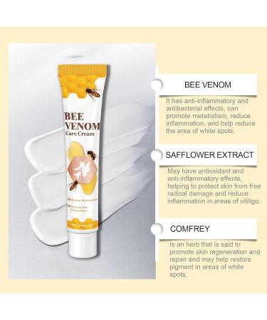(100% Effective) 4Pcs Bee Venom Care Cream Vitiligo Bee Venom Cream 20g / 0.71oz - Buy Online on GoSupps.com
