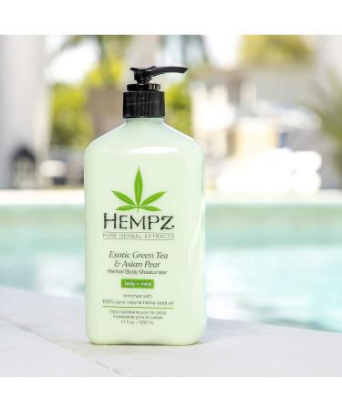 Hempz Green Tea & Asian Pear Body Moisturizer 17 oz Pump (500ml) - Pack of 2 - Buy Online on GoSupps.com