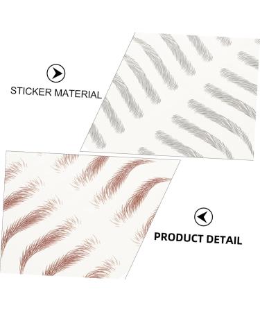  MERRYHAPY MERRYHAPY Eyebrow Makeup Stickers Beauty Sticker Set Fake Eyebrow Stickers Realistic Look For Thinning Eyebrows - Buy Online on GoSupps.com