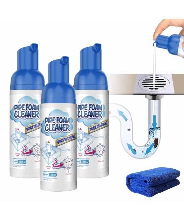Yugou Drain Cleaner Get out Foaming Drain Cleaner Foam Drain Cleaner Drain Foam Cleaner Foaming Sink Drain Cleaner Foam Drain Cleaner for Bathroom Sink (3pcs)