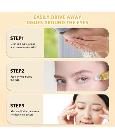 S rum Anti-rides pour les yeux huile hydratante lut ine pour les yeux avec rouleau lisse les ridules soins de la peau pour femmes - Buy Online on GoSupps.com