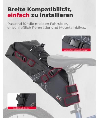 Buy Kemimoto 13L Waterproof Saddle Pocket - Premium Bike Seat Bag for E-Bike & MTB - Buy Online on GoSupps.com