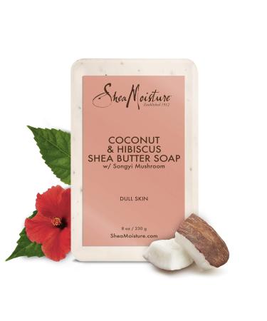 Shea Moisture Coconut & Hibiscus Shea Butter Soap Bar 8oz (235ml) - 2 Pack - Buy Online on GoSupps.com