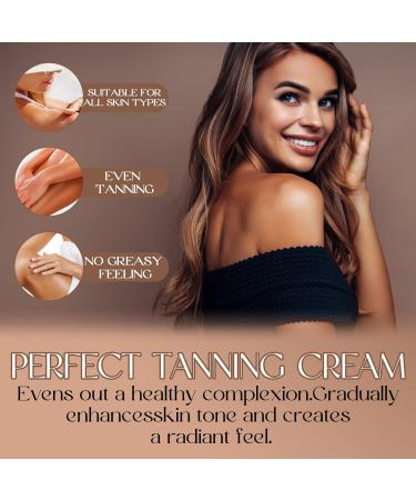 Luyuttn Selftanner selftanning cream with brush selftanning face natural tanning cream with immediate effect for every skin 100 g - Buy Online on GoSupps.com