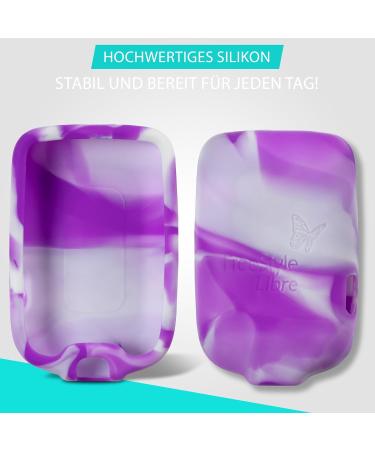 Patchinga Silicone Protective Cover for Freestyle Libre 1 2 & 3 | Shockproof Anti-Slip Scratch-Resistant | 9 Colors Available - Purple Dream - Buy Online on GoSupps.com