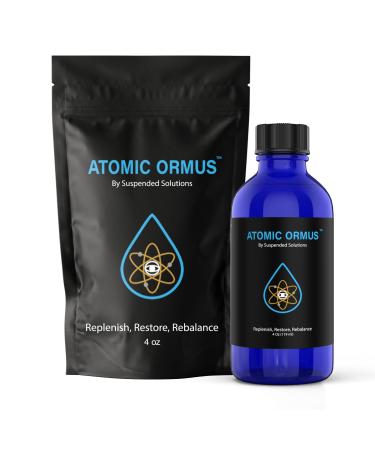 Suspended Solutions - Atomic ORMUS - 4oz - Monoatomic Gold Ormus - Memory AID, ENERGETICALLY Enhanced, REJUVENATING, Increased Energy, Stamina, Vitality - Gold, Platinum, Iridium 4 Ounce (Pack of 1)