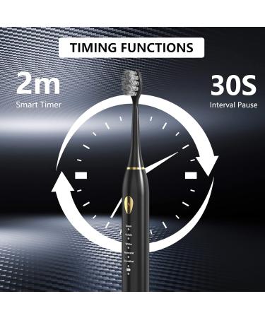 Moroluru Dual Handle Electric Toothbrush - Whitening, 35,000 VPM, 5 Modes, Smart Timers, 16 Dupont Heads, 2 Travel Cases, IPX7 Waterproof - Buy Online on GoSupps.com