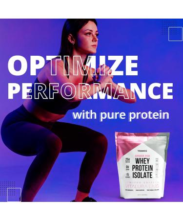 Vitalura Labs Grass-Fed Whey Protein Isolate - 25g Protein per Serving NSF Certified Tiramisu Flavor No Fillers Easy Digesting 15 Servings - Shop Internationally - Buy Online on GoSupps.com