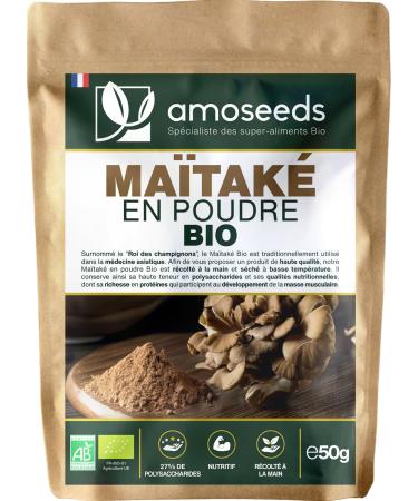 Organic Maitake Powder 50G | Origin Europe | King of Mushrooms | 100% Natural, Pure, Vegan | Top Quality