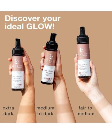 Ultra Dark Self Tanner Mousse - USA Made Natural & Organic Ingredients | Best Sunless Tanning Foam 3.3 Fl Oz - Buy Online on GoSupps.com