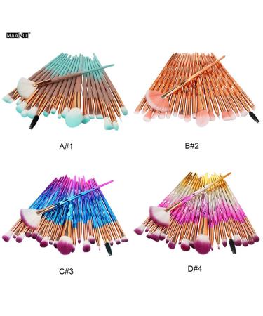 20-Piece Party Makeup Brush Set | Multi-Functional Cosmetics | International Shipping Available - Buy Online on GoSupps.com