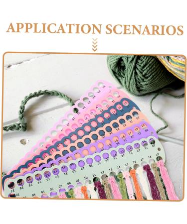 Villcase Tool 6 Crossstick Thread Board - Premium Plastic Embroidery & Sewing Organizer for Yarn Threads & Floss - International Shipping Available - Buy Online on GoSupps.com