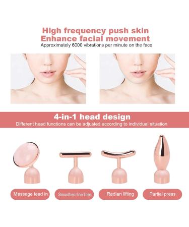4 in 1 Facial Massager Vibration Face Lifting & Firming Tool for Youthful Skin | International Shipping - Buy Online on GoSupps.com