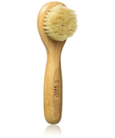 Facial Cleansing Brush - Natural Bristle Wood Handle