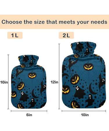 Buy Naanle Halloween Pumpkin Spirit Heat Bottle - 1L Hot Water Bottle for Pain Relief & Warmth | Ideal for Bed & Hand/Foot Therapy | International Shipping Available - Buy Online on GoSupps.com