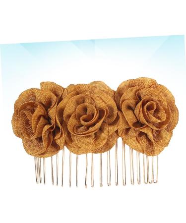 Hairclips Metal Hair Clips Womens Hair Clips Barrettes for Women Clips for Hair Bridal Flower Clip Flower Hair Clip Cloth Flower Hairpin Bridal Barrette Prom Bride Hair Accessories - Buy Online on GoSupps.com