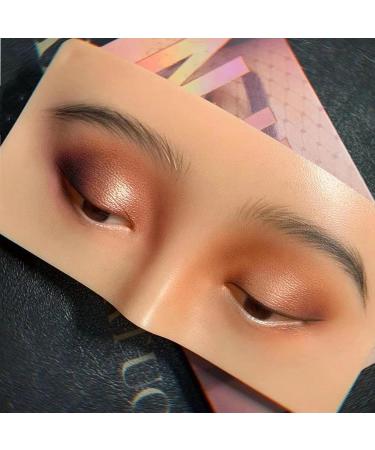 Artist Face Practice Board Realistic Face Skin 3D Eye Makeup Pad Reusable for Beginners to Practice Eyesmakeup Eyeshadow Eyeliner Eyebrow Mapping Kit (1) - Buy Online on GoSupps.com
