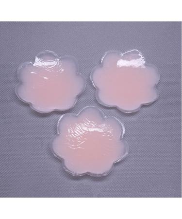 FZBNSRKO 2 Pairs Plum Blossom Silicone Nipple Covers - Reusable Adhesive Breast Pads for Women & Girls - Buy Online on GoSupps.com
