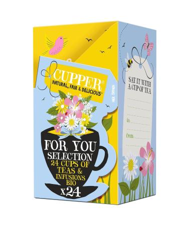 Buy Cupper Bio Tea Gift Set - Perfect for Christmas Valentine's Day Mother's Day & Birthdays | 24 Plastic-Free Herbal & Fruit Tea Bags - Buy Online on GoSupps.com