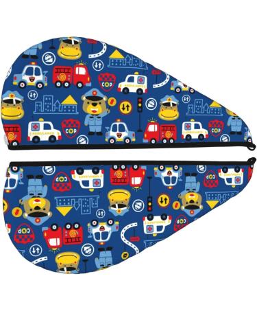 Hair Towel Wrap for Quick Drying | Animal Rescue Team Design - Premium Hair Drying Turban - Buy Online on GoSupps.com