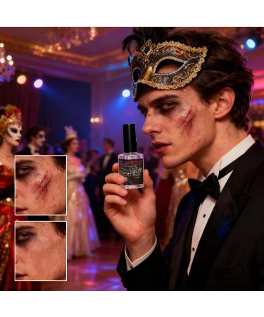 Scar Liquid 15ml Halloween Scar Beauty Paint with Brush Personal Body Makeup | For Face Skin Body Costume Cosplay Halloween Photography Role-Playing - Buy Online on GoSupps.com
