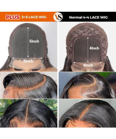 ALIPOP 5X5 HD Lace Front Human Hair Wig 20 inch - Brazilian Silk Straight Deep Parting 180% Density - Buy Online on GoSupps.com
