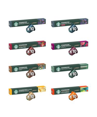 Buy STARBUCKS Trial Set by Nespresso - 80 Coffee Capsules | Exclusive at Amazon - Buy Online on GoSupps.com