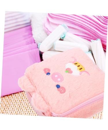 Healeved 4-Piece Plush Storage Bag Set - Rabbit Tampon Holder & Women's Cosmetic Bags for Period Essentials - Buy Online on GoSupps.com