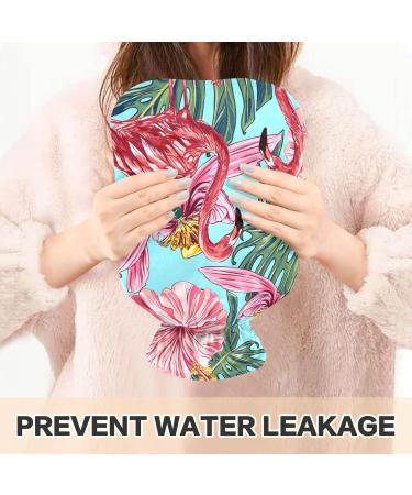 Flamingo Tropical Leaves Heat Bottle - 2L Hot Water Bag for Pain Relief & Sports Injuries - Buy Online on GoSupps.com