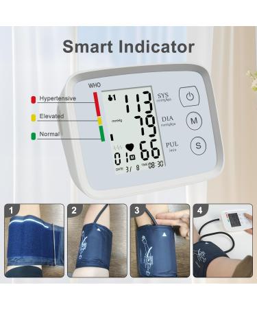 Buy Accurate Upper Arm Blood Pressure Monitor for Home Use - Adjustable Cuff Two User Mode Non-Rechargeable - Buy Online on GoSupps.com