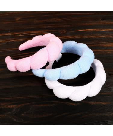 Shoprox Spa Headband | Women's Sponge & Terry Cloth Hair Headband | Face Washing & Skincare Headband | Blue - Buy Online on GoSupps.com